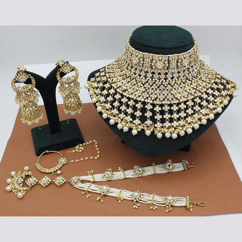 HIBRIDE Fashion Clear White Pearl Dubai Jewellery Indian Bridal Wedding  Choker Necklace&Pendant For Women Accessories P93 - AliExpress